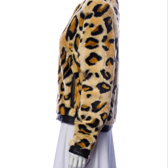 Faux fur animal print jacket - Picture 3 of 15